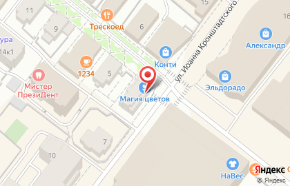 Розничный магазин Магия цветов на улице Чумбарова-Лучинского на карте