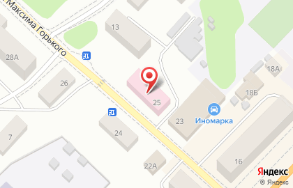 Поликлиническое отделение на улице М.Горького на карте