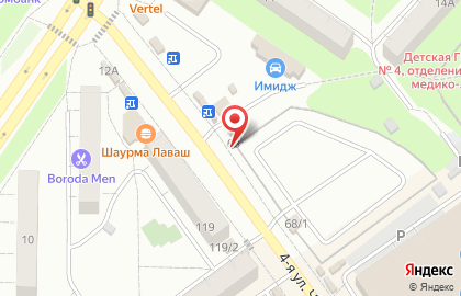 Шиномонтажная мастерская на 4-ой улице Челюскинцев на карте