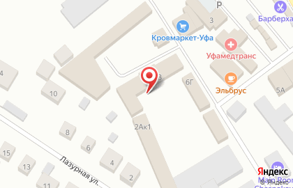Изба Уфа на карте