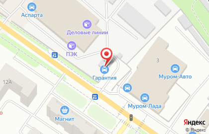 Автосалон Гарантия во Владимире на карте