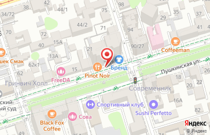 Академия Мастерская красоты на Пушкинской улице на карте