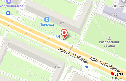 Киоск по продаже напитков на проспекте Победы на карте