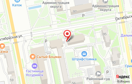 Территориальный орган Федеральной службы государственной статистики по Приморскому краю на Октябрьской улице на карте