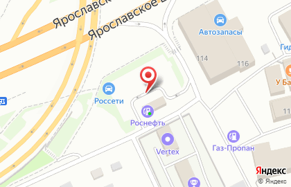 АЗС Роснефть на Ярославском шоссе на карте