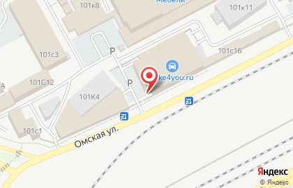 Столовая Солнечная на Омской улице на карте