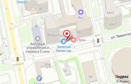 Салон товаров для ванной комнаты Апартамент на улице Тверитина на карте