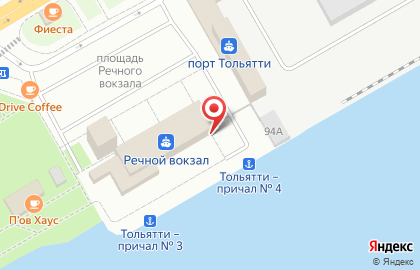 Линейный пункт полиции в речном порту городского округа Тольятти на карте