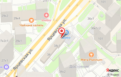 Ателье в Москве на карте