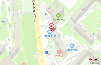 Сеть супермаркетов СосеДДушка на улице Родимцева Генерала на карте