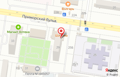 Волжанка на Приморском бульваре на карте