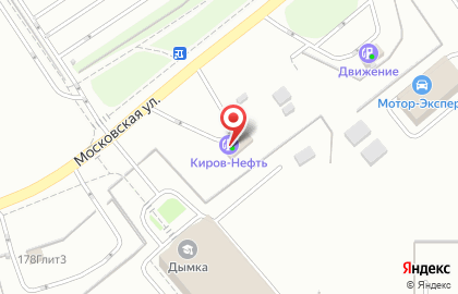 Киров-Нефть на Московской улице на карте