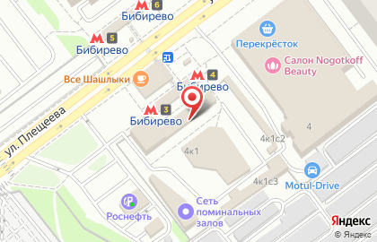 МегаФон, г. Москва на улице Плещеева на карте