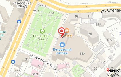 Отель Петровский Пассаж в Воронеже на карте