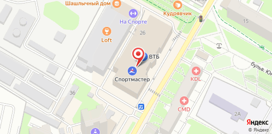 Ветеринарная клиника Ветпомощь Любимчик в Подольске на карте