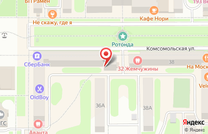 Сервисный пункт обслуживания Oriflame на Комсомольской улице, 36/14 в Новомосковске на карте