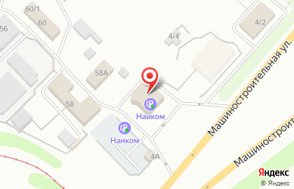 Автомойка Наиком на Машиностроительной улице на карте