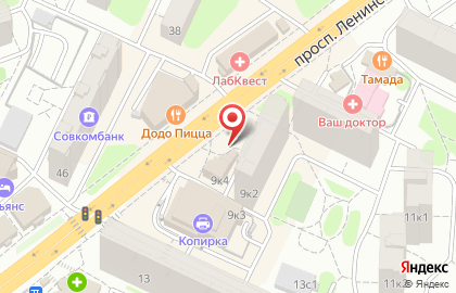Магазин цветов Цветочный маркет на проспекте Ленинского Комсомола на карте