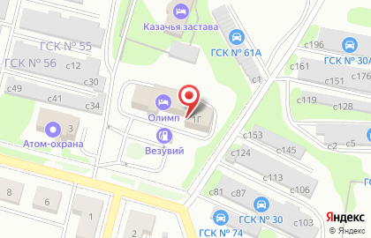 Гостиница Олимп на Северной улице на карте