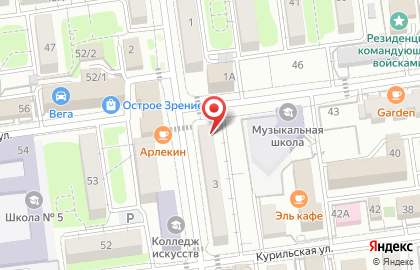 Продовольственный магазин Поляна в Южно-Сахалинске на карте