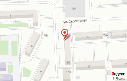 Парикмахерская Кристина на улице Строителей на карте
