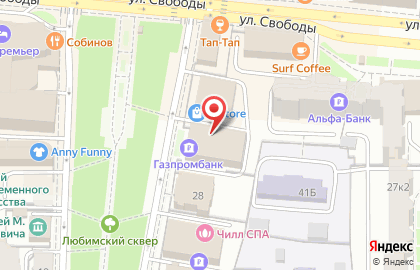 Терминал оплаты Газпромбанк на улице Чайковского на карте