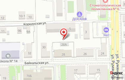 Взгляд на Байкальской улице на карте