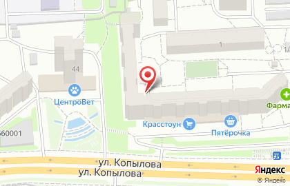 Anex tour на улице Копылова на карте
