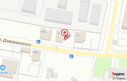 Магазин сантехники Аквамарин на улице Дзержинского на карте