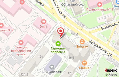Салон-магазин посуды Villeroy & Boch на Байкальской улице на карте