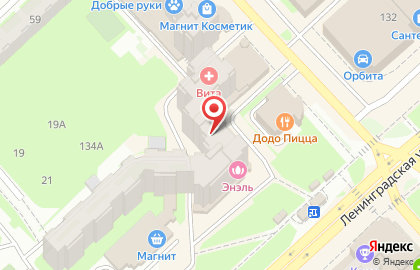 Медицинский центр Вита на Ленинградской на карте