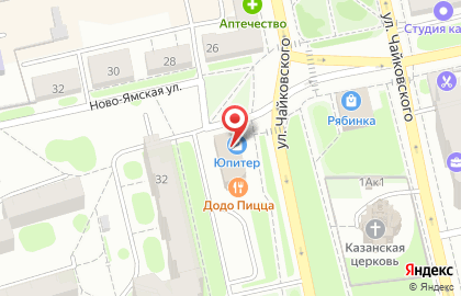 Магазин Тепличный на проспекте Ленина, 32а на карте