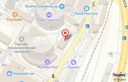 Мебельный салон Елена на улице Горького на карте