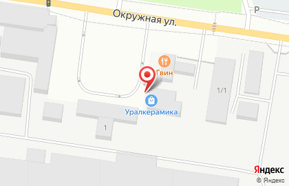 Фирменный магазин Уралкерамика в Чкаловском районе на карте