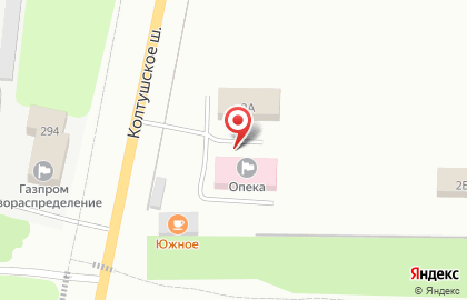 Южный, пансионат для пожилых людей на карте