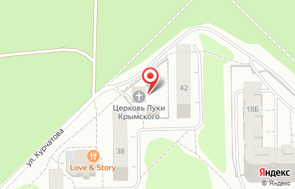 Храм Святителя Луки Крымского на улице Курчатова на карте