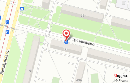 На Бородина на карте
