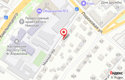 Центр подбора автоэмалей в Мирном переулке на карте