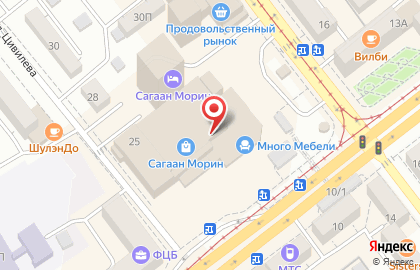 АК БайкалБанк на улице Гагарина, 25 на карте