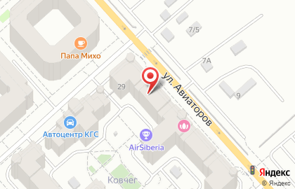Торгово-монтажная компания Click на улице Авиаторов на карте
