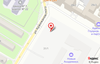 Общежитие для рабочих и строителей Абсолют на улице Кржижановского на карте