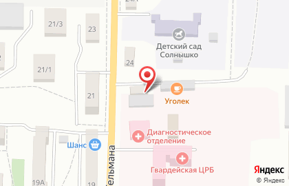 Антикафе Bunker на улице Тельмана на карте