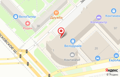 Студия шаров и упаковки Формула подарков в Московском районе на карте
