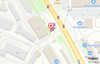 Шиномонтажная мастерская в Правобережном районе на карте