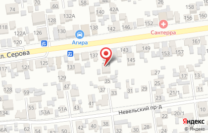 Церковь евангельских христиан Преображение на улице Серова на карте