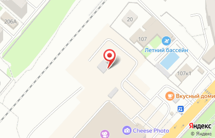 Шиномонтажная мастерская в Заводском районе на карте
