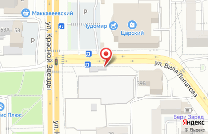 Магазин Фруктовый рай в Центральном районе на карте