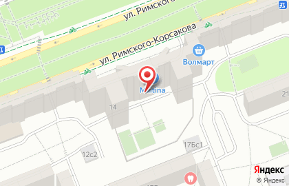Магазин цветов на улице Римского-Корсакова, 14 на карте