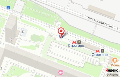 Киоск печатной продукции АМО-Пресс на Строгинском бульваре на карте