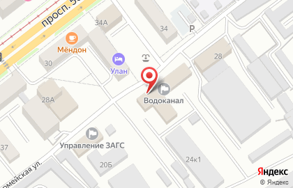 Водоканал в Улан-Удэ на карте